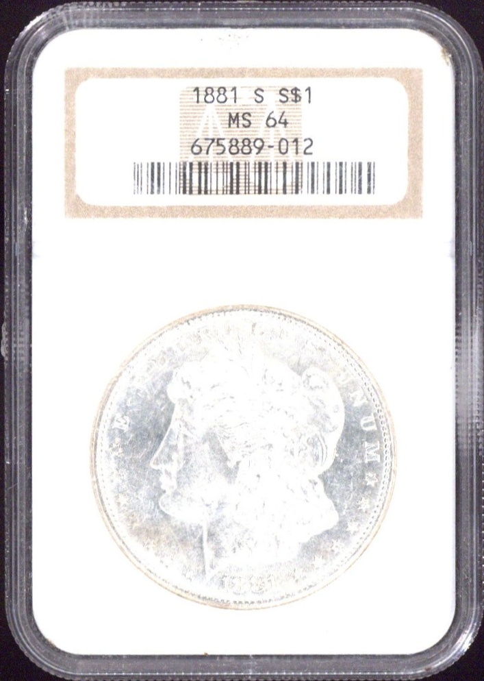 1881-S One Dollar NGC MS64 - US NGC MS64